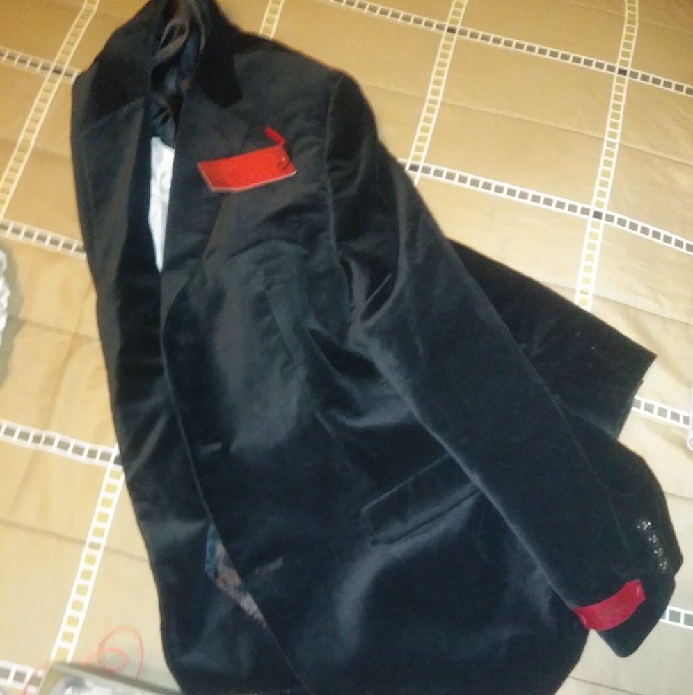 Alfani Black velvet blazer